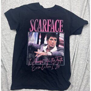 Scarface T-Shirt Men's Size Medium Graphic Causal Short Sleeve Pullover Black